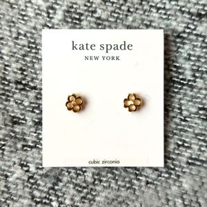Kate Spade floral stud earrings.